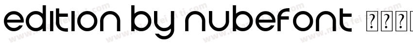 edition by nubefont字体转换